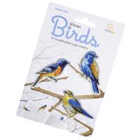 Stikki Marks 30 Mini-Lesezeichen (Winter Birds) - selbsthaftend - wiederablösbar