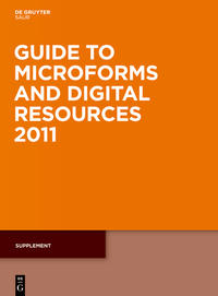 Guide to Microforms and Digital Resources / Supplement