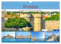 Rhodos - Altstadt mit Charme und Zauber (Wandkalender 2024 DIN A3 quer), CALVENDO Monatskalender