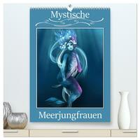 Mystische Meerjungfrauen (hochwertiger Premium Wandkalender 2024 DIN A2 hoch), Kunstdruck in Hochglanz