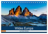 Wildes Europa (Tischkalender 2024 DIN A5 quer), CALVENDO Monatskalender