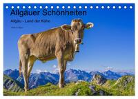 Allgäuer Schönheiten Allgäu - Land der Kühe (Tischkalender 2024 DIN A5 quer), CALVENDO Monatskalender