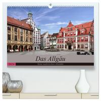 Das Allgäu - Seine malerischen Altstädte (hochwertiger Premium Wandkalender 2024 DIN A2 quer), Kunstdruck in Hochglanz