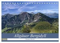 Allgäuer Bergidyll (Tischkalender 2024 DIN A5 quer), CALVENDO Monatskalender