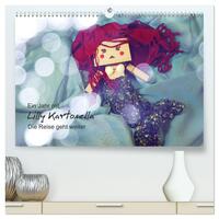 Ein Jahr mit Lilly Kartonella - Die Reise geht weiter (hochwertiger Premium Wandkalender 2024 DIN A2 quer), Kunstdruck in Hochglanz