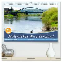 Malerisches Weserbergland - Beverungen (hochwertiger Premium Wandkalender 2024 DIN A2 quer), Kunstdruck in Hochglanz