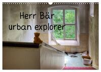 Herr Bär urban explorer (Wandkalender 2024 DIN A3 quer), CALVENDO Monatskalender