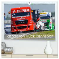 Faszination Truck Rennsport (hochwertiger Premium Wandkalender 2024 DIN A2 quer), Kunstdruck in Hochglanz