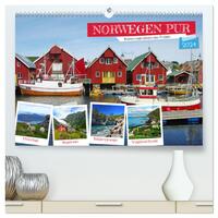 Norwegen PUR (hochwertiger Premium Wandkalender 2024 DIN A2 quer), Kunstdruck in Hochglanz