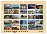 Heidelberg Views - Heidelberger Ansichten (Wandkalender 2024 DIN A2 quer), CALVENDO Monatskalender