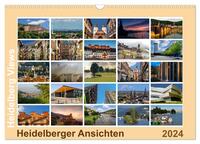 Heidelberg Views - Heidelberger Ansichten (Wandkalender 2024 DIN A3 quer), CALVENDO Monatskalender
