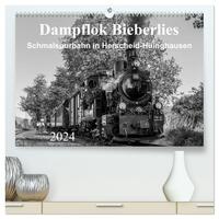 Dampflok Bieberlies in Herscheid-Hüinghausen (hochwertiger Premium Wandkalender 2024 DIN A2 quer), Kunstdruck in Hochglanz