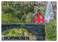 Norwegen - Der Süden (Tischkalender 2024 DIN A5 quer), CALVENDO Monatskalender
