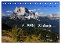 ALPEN - Sinfonie (Tischkalender 2024 DIN A5 quer), CALVENDO Monatskalender