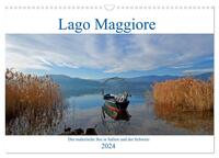 Lago Maggiore - Der malerische See in Italien und der Schweiz (Wandkalender 2024 DIN A3 quer), CALVENDO Monatskalender