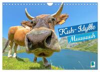 Kuh-Idylle: Muuuuuh (Wandkalender 2024 DIN A4 quer), CALVENDO Monatskalender