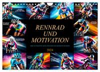 Rennrad und Motivation (Wandkalender 2024 DIN A4 quer), CALVENDO Monatskalender
