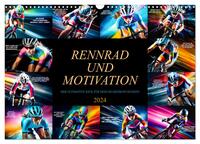 Rennrad und Motivation (Wandkalender 2024 DIN A3 quer), CALVENDO Monatskalender