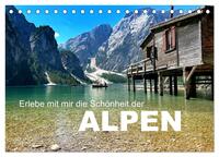 Erlebe mit mir die Schönheit der Alpen (Tischkalender 2024 DIN A5 quer), CALVENDO Monatskalender