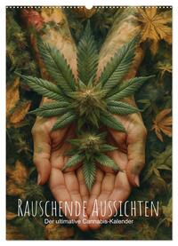 Rauschende Aussichten - Der ultimative Cannabis-Kalender (Wandkalender 2025 DIN A2 hoch), CALVENDO Monatskalender