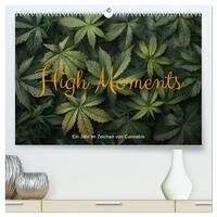 High Moments - Ein Jahr im Zeichen von Cannabis (hochwertiger Premium Wandkalender 2025 DIN A2 quer), Kunstdruck in Hochglanz
