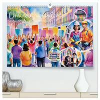 Unsere Grundrechte (hochwertiger Premium Wandkalender 2025 DIN A2 quer), Kunstdruck in Hochglanz