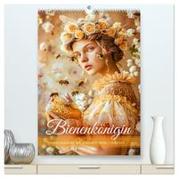 Bienenkönigin - Goldene Harmonie von Schönheit, Honig und Bienen (hochwertiger Premium Wandkalender 2025 DIN A2 hoch), Kunstdruck in Hochglanz