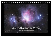 Astro-Kalender - Deep Sky und Landschaften (Tischkalender 2025 DIN A5 quer), CALVENDO Monatskalender
