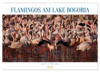 Flamingos am Lake Bogoria - Kenia (Wandkalender 2025 DIN A2 quer), CALVENDO Monatskalender