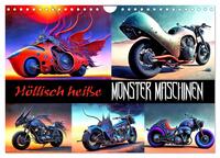 Höllisch heiße Monster Maschinen (Wandkalender 2025 DIN A4 quer), CALVENDO Monatskalender