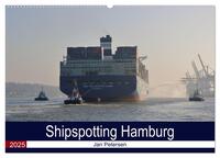 Shipspotting Hamburg (Wandkalender 2025 DIN A2 quer), CALVENDO Monatskalender