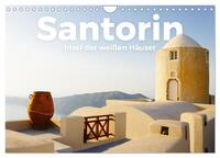 Santorin - Insel der weißen Häuser (Wandkalender 2025 DIN A4 quer), CALVENDO Monatskalender