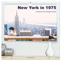 New York in 1975 (hochwertiger Premium Wandkalender 2025 DIN A2 quer), Kunstdruck in Hochglanz