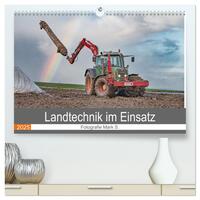 Landtechnik im Einsatz (hochwertiger Premium Wandkalender 2025 DIN A2 quer), Kunstdruck in Hochglanz