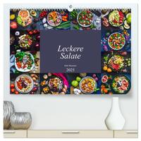 Leckere Salate (hochwertiger Premium Wandkalender 2025 DIN A2 quer), Kunstdruck in Hochglanz