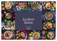 Leckere Salate (Tischkalender 2025 DIN A5 quer), CALVENDO Monatskalender