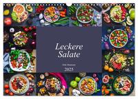 Leckere Salate (Wandkalender 2025 DIN A3 quer), CALVENDO Monatskalender