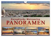 Europäische Metropolen - Panoramen (Wandkalender 2025 DIN A4 quer), CALVENDO Monatskalender