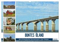 BUNTES ÖLAND (Wandkalender 2025 DIN A2 quer), CALVENDO Monatskalender