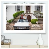 Old Cars - Good Girls (colour) (hochwertiger Premium Wandkalender 2025 DIN A2 quer), Kunstdruck in Hochglanz