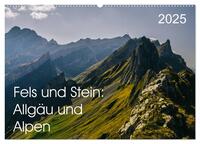 Fels und Stamm: Allgäu und Alpen (Wandkalender 2025 DIN A2 quer), CALVENDO Monatskalender