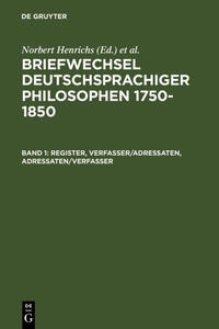 Briefwechsel deutschsprachiger Philosophen 1750–1850
