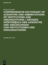 Michael Peschke: Comprehensive dictionary of acronyms and abbreviations... / MS - Pcz