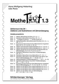 Mathetwist. Rechnen - Spannen - Kontrollieren / 1. Schuljahr. 3 Arbeitskartenprogramme mit jeweils 18 Karten