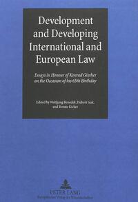 Development and Developing International and European Law
