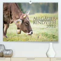 Allgäuer Rindvieh 2022 (Premium, hochwertiger DIN A2 Wandkalender 2022, Kunstdruck in Hochglanz)