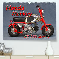 Honda Monkey CZ Mark 1 (Premium, hochwertiger DIN A2 Wandkalender 2022, Kunstdruck in Hochglanz)