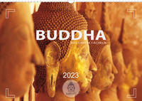 BUDDHA - Ein sanftes Lächeln (Wandkalender 2023 DIN A3 quer)