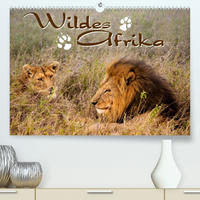 Wildes Afrika (Premium, hochwertiger DIN A2 Wandkalender 2023, Kunstdruck in Hochglanz)
