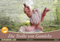 Die Trolle von Gamleby - Schweden - Skulpturen von Jan Pol (Wandkalender 2023 DIN A3 quer)